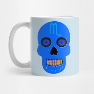 Star Sign Skull Scorpio Mug